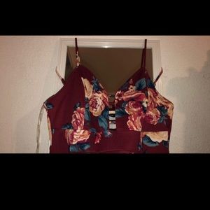 Burgundy long dress